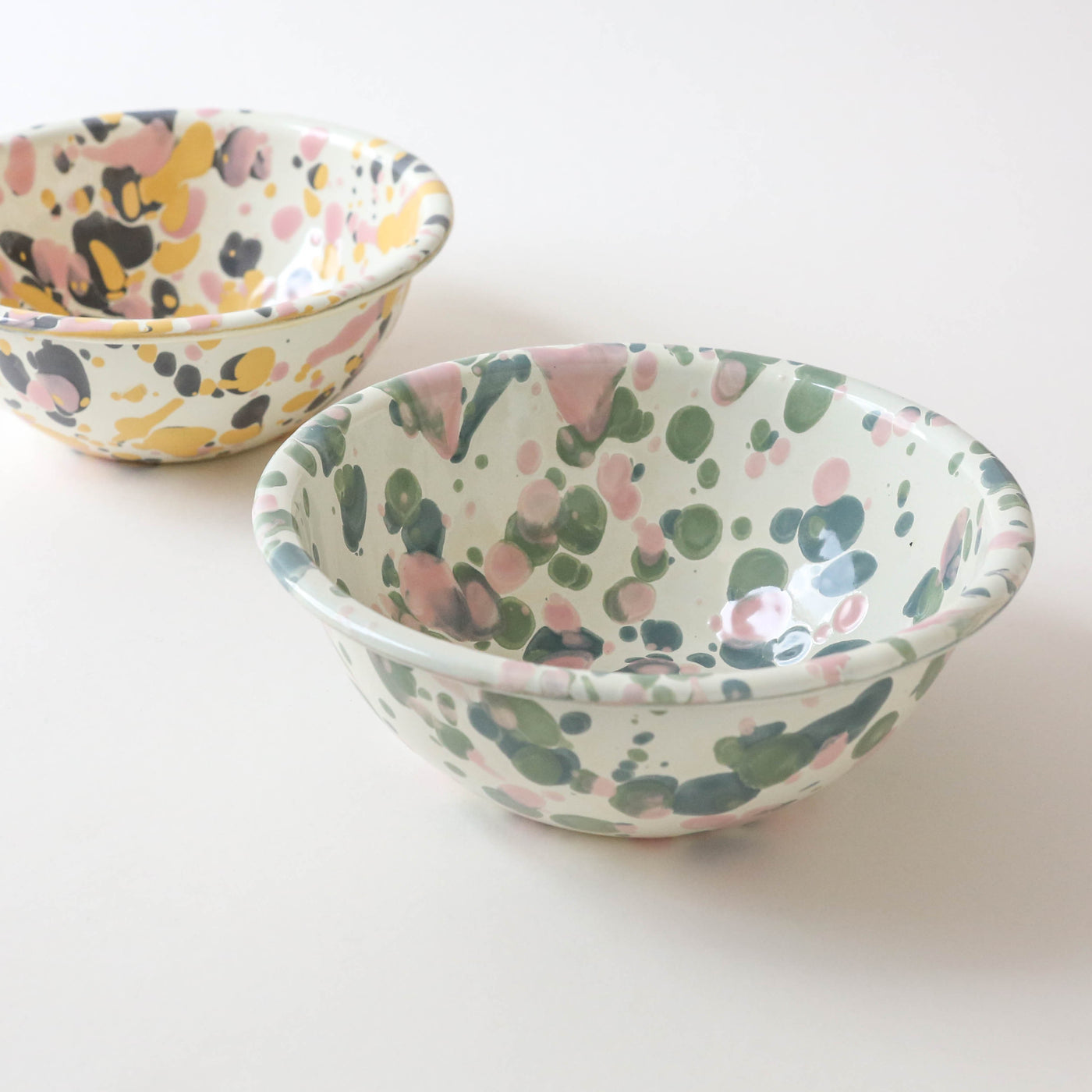 Catalina Splatter Enamel Cereal Bowls