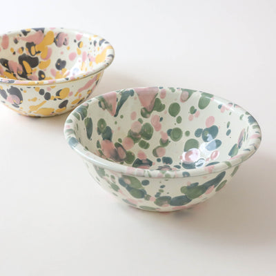 Catalina Splatter Enamel Cereal Bowls