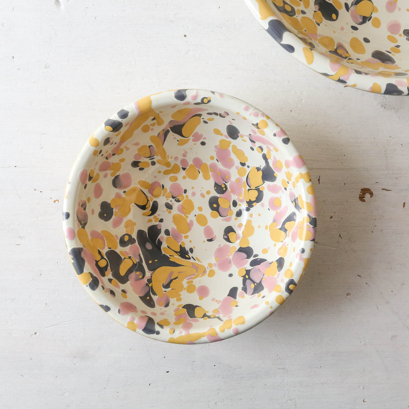 Catalina Splatter Enamel Cereal Bowls