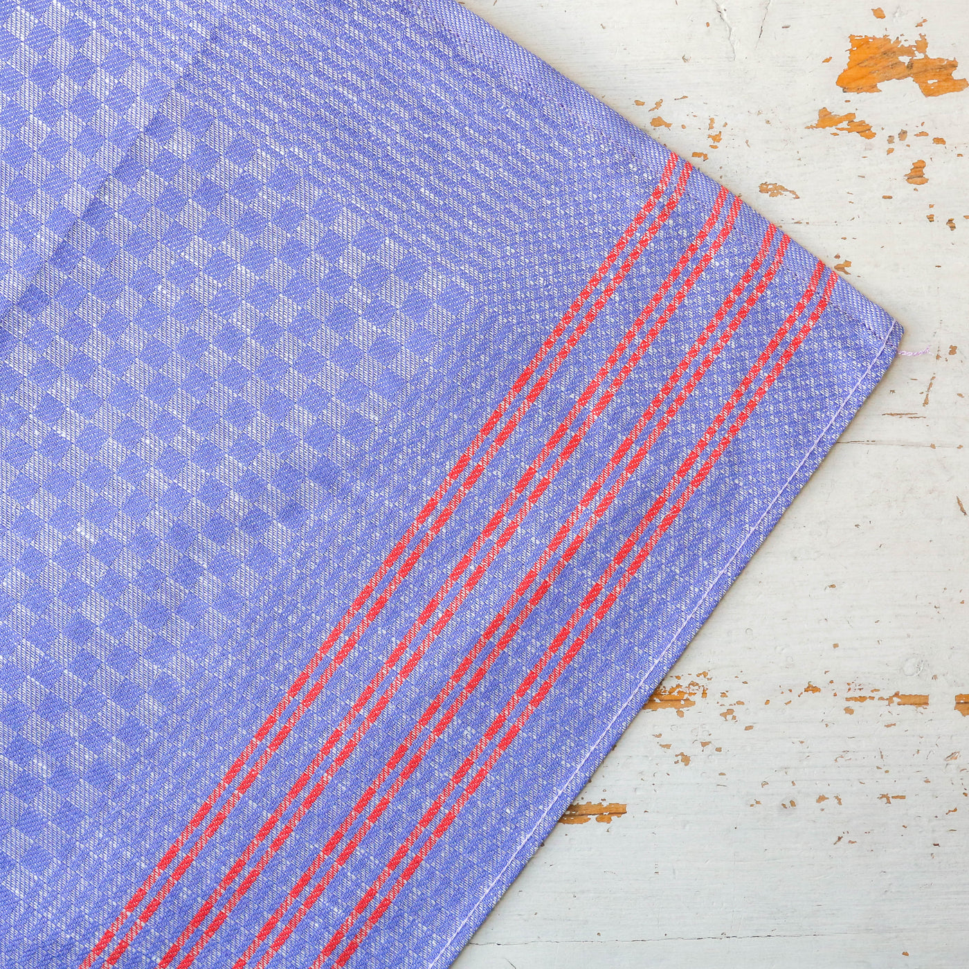 Blue & Red Striped Pit Towel