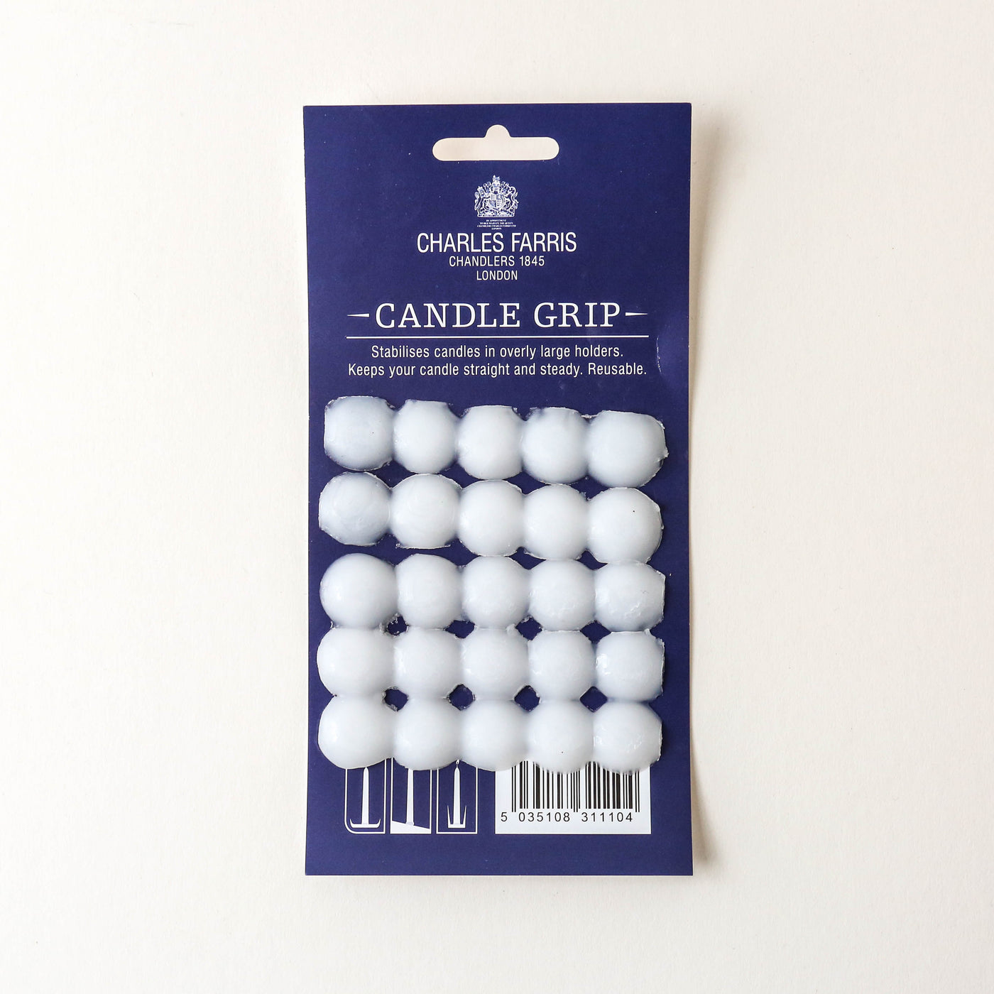 Pack of 25 Wax Candle Grip Tabs