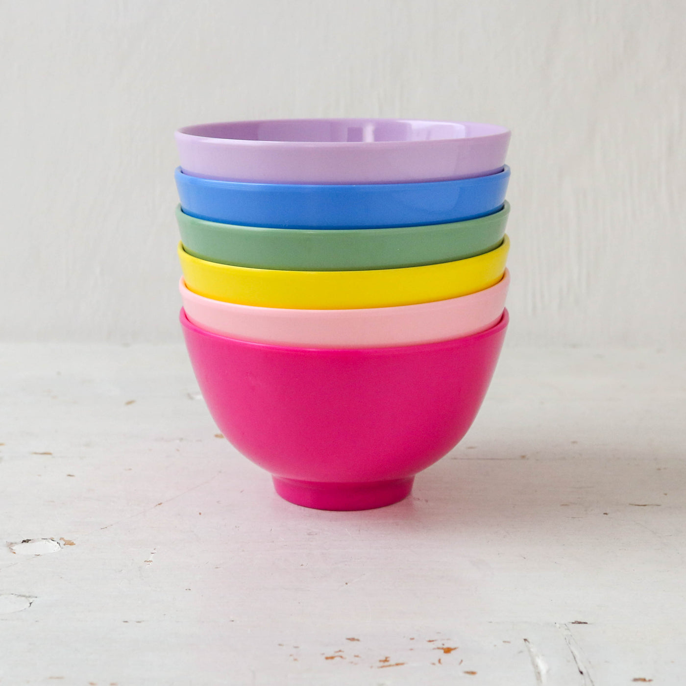 Small Melamine Bowl - Multicolour Set of 6