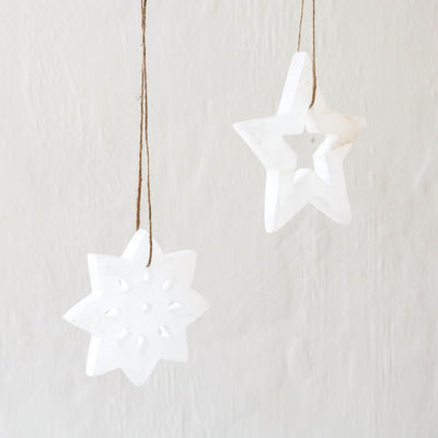 SALE Otta Ornament - White Alabaster
