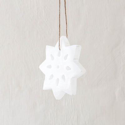 SALE Otta Ornament - White Alabaster