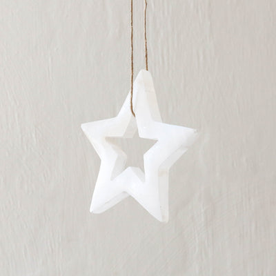 SALE Otta Ornament - White Alabaster