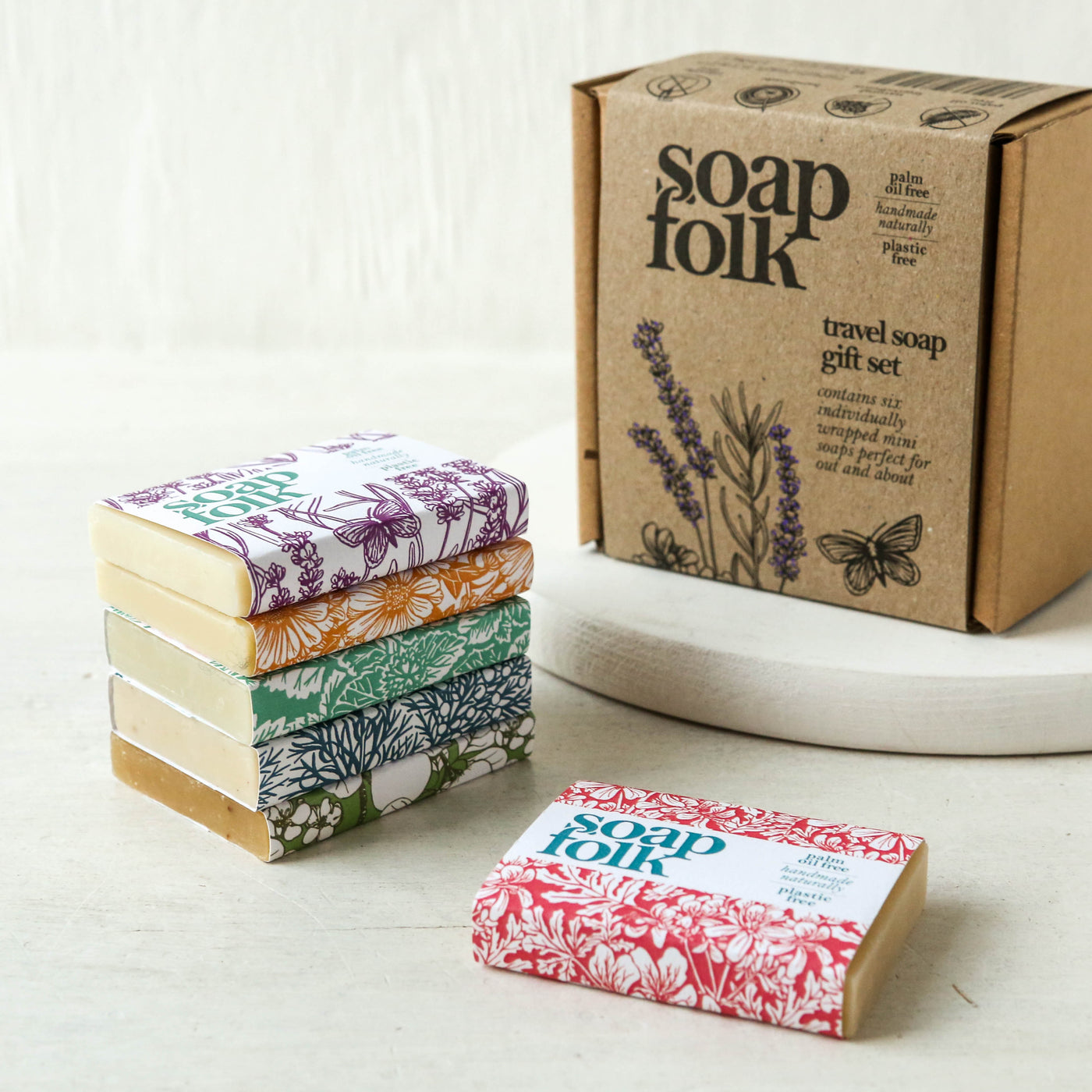 Cold Process Travel Soap Gift Set - 6 Bars