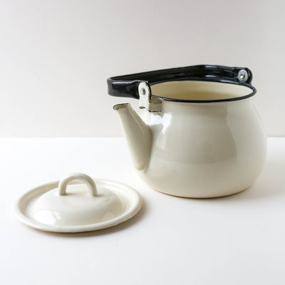 Enamel Teapot - White