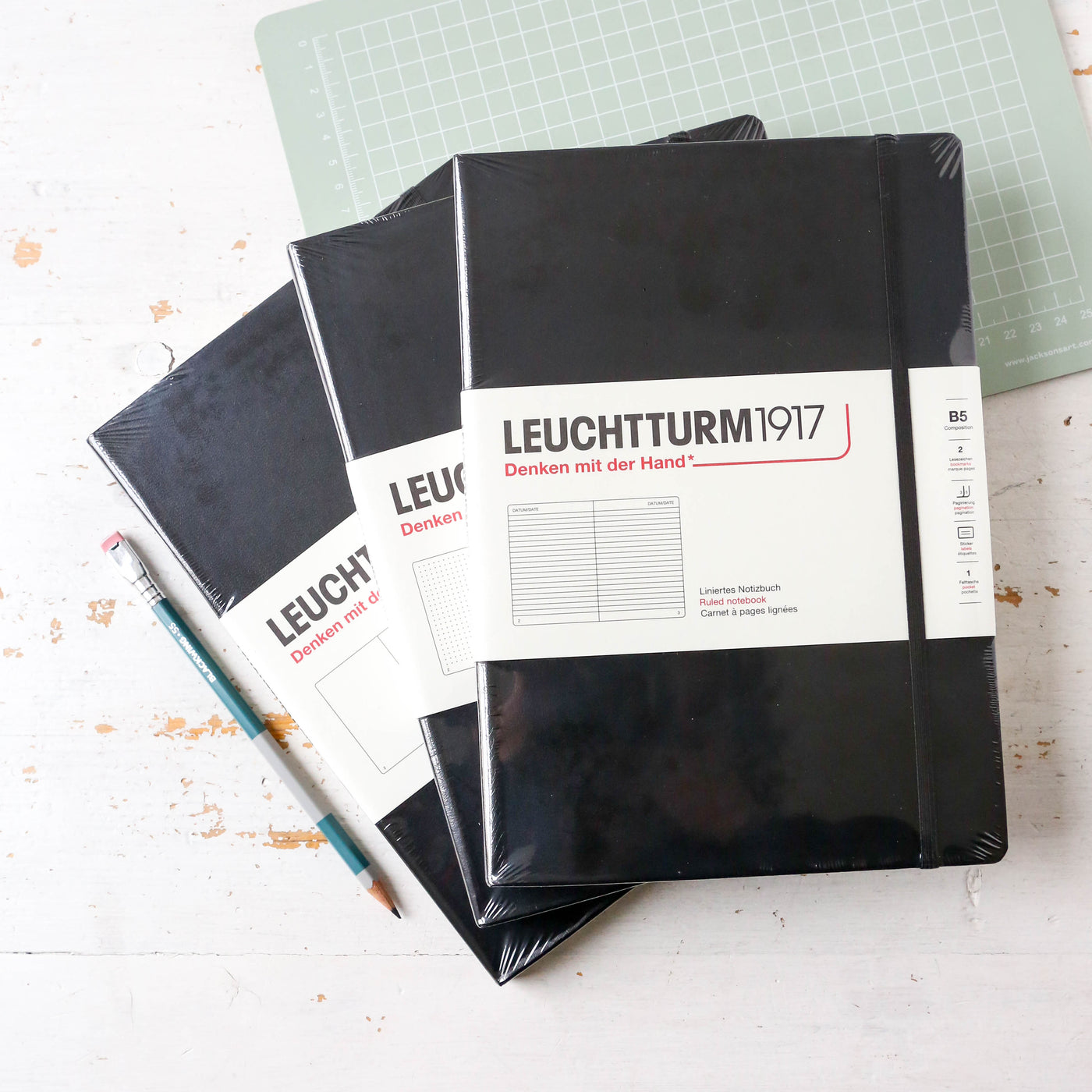 Leuchtturm B5 Composition Notebook - Black