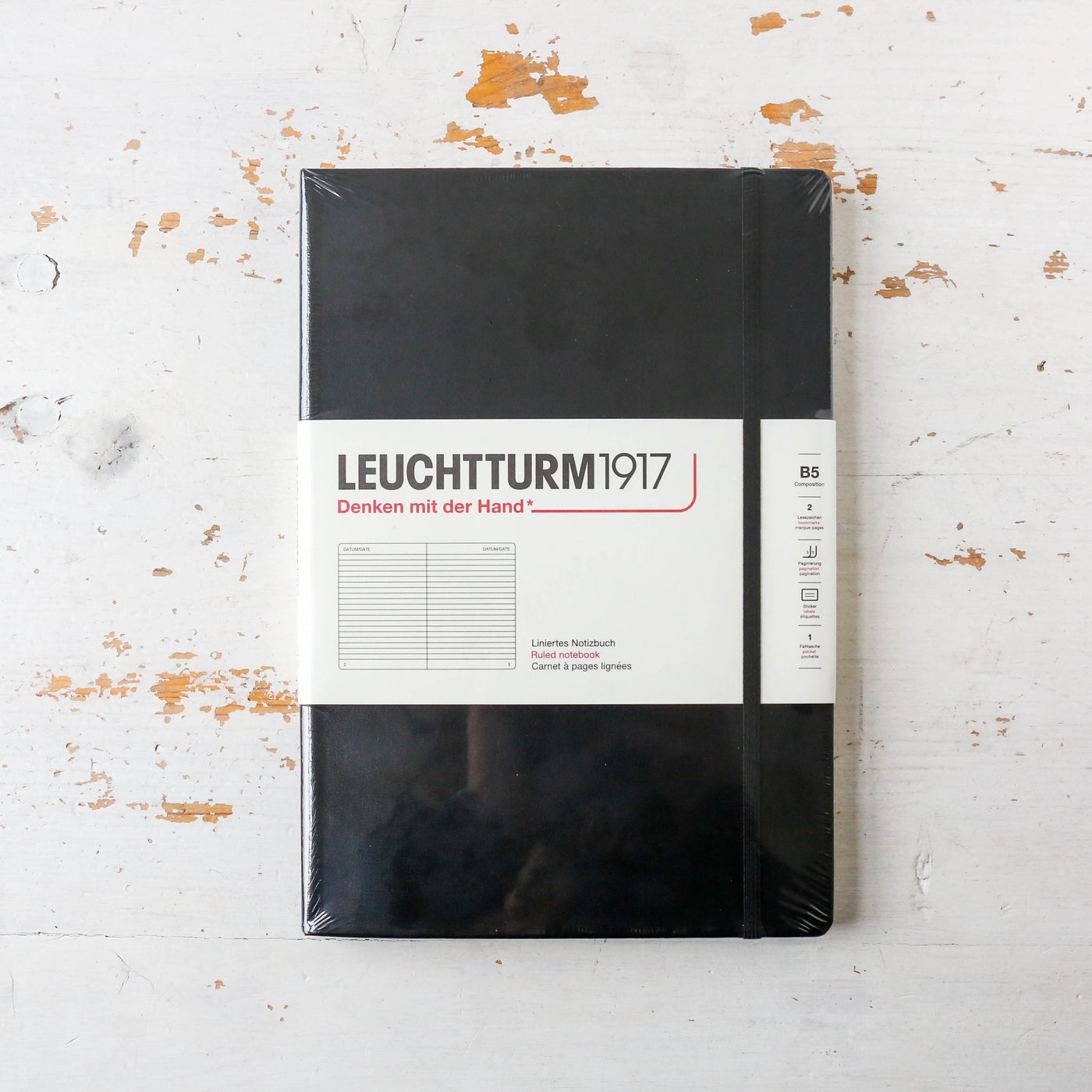 Leuchtturm B5 Composition Notebook - Black