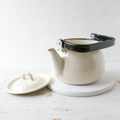 Enamel Teapot - White