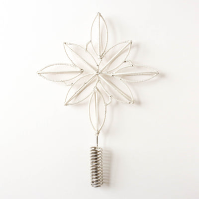 SALE Cotton Wrapped Star Christmas Tree Topper