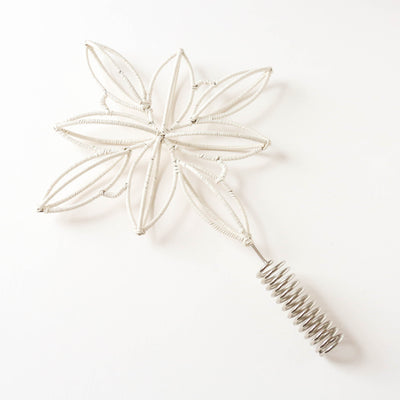 SALE Cotton Wrapped Star Christmas Tree Topper