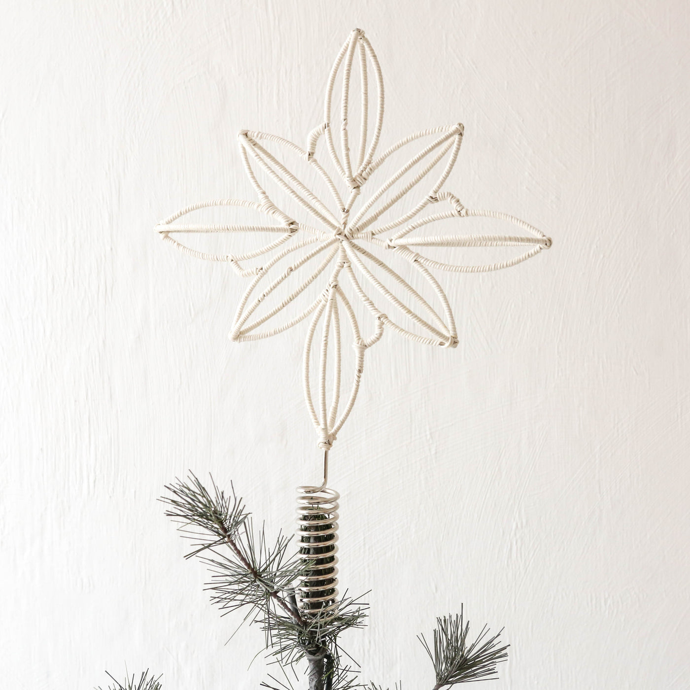 Cotton Wrapped Star Christmas Tree Topper