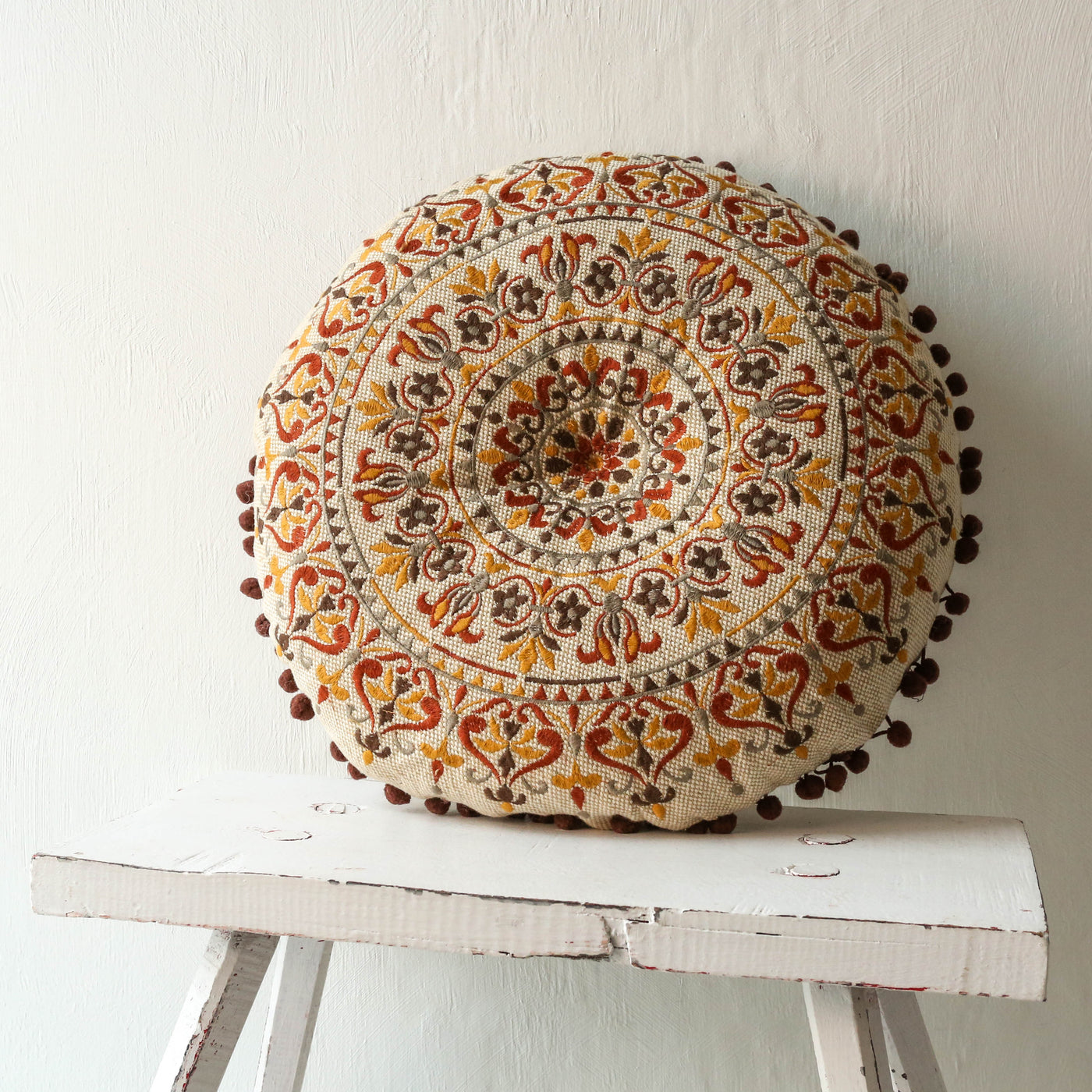 Round Woven Becca Cushion