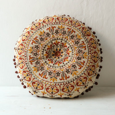 Round Woven Becca Cushion