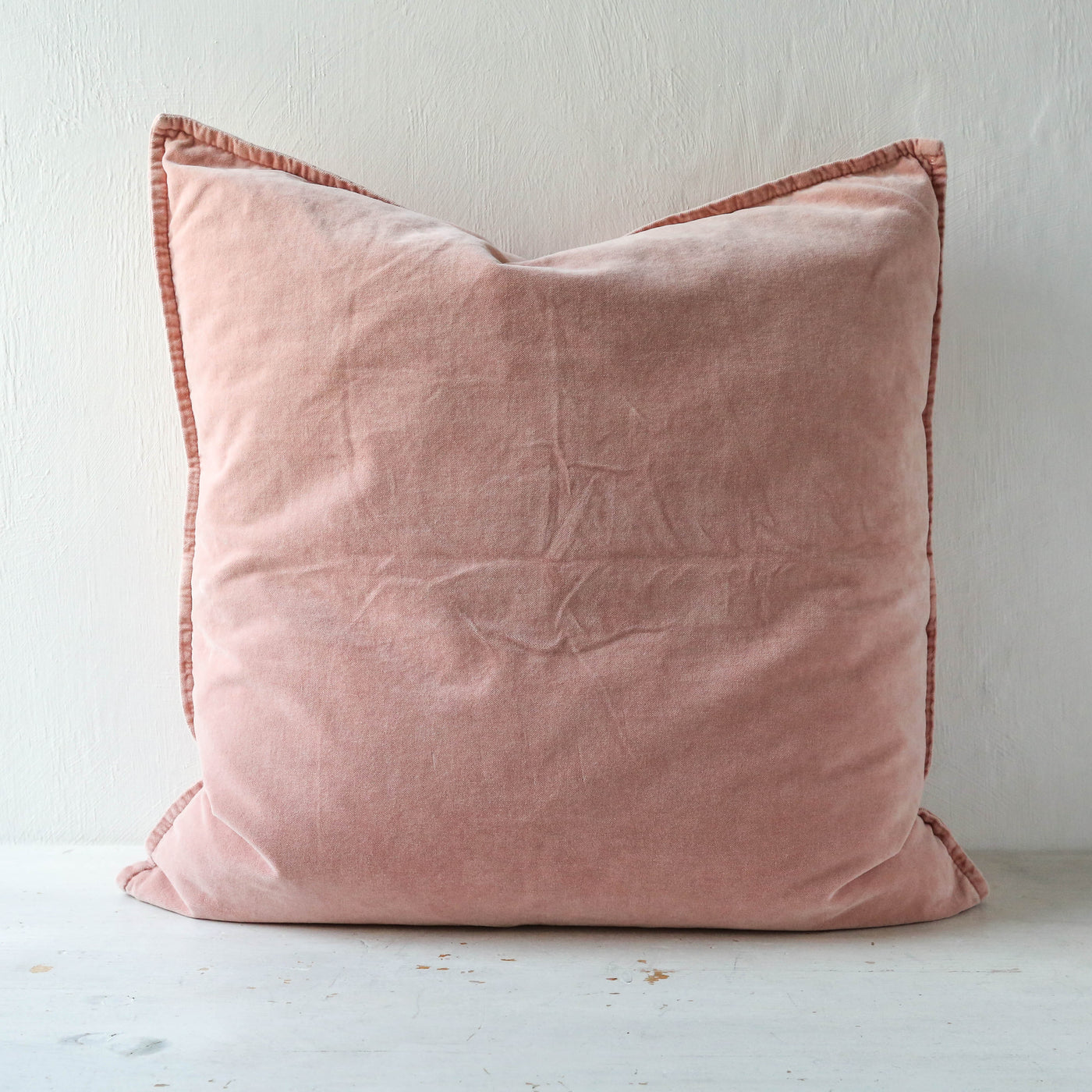 Cotton Velvet Cushion Cover - Rose Shadow