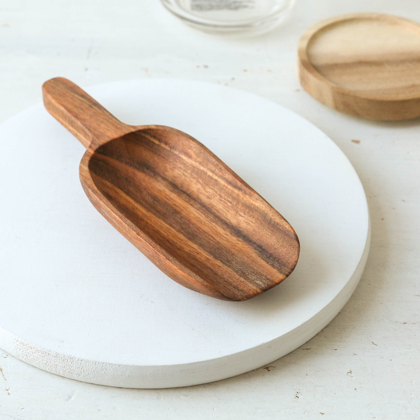 Oiled Acacia Wood Scoop