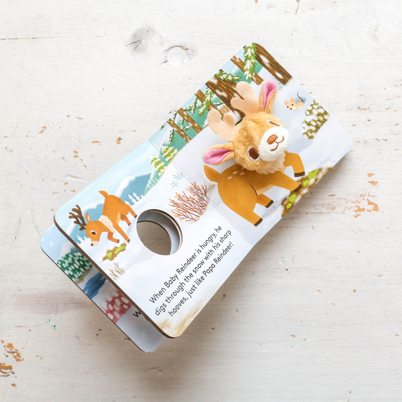Finger Puppet Board Book - Baby Reindeer