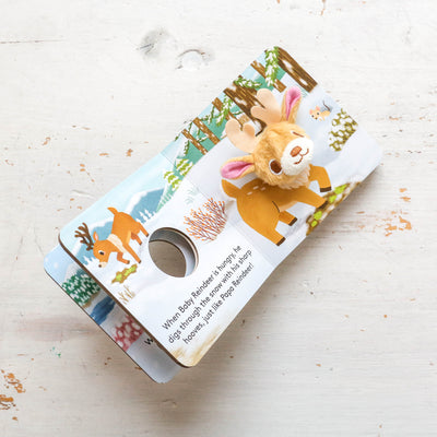 Finger Puppet Board Book - Baby Reindeer