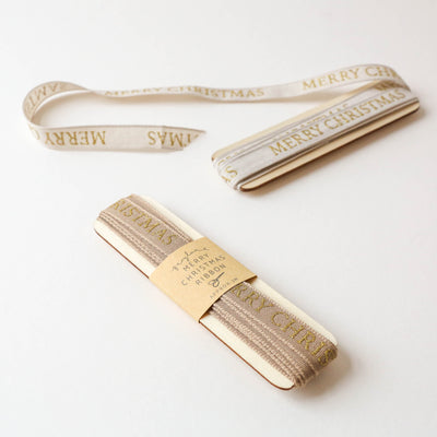 'MERRY CHRISTMAS' Ribbon - 3m