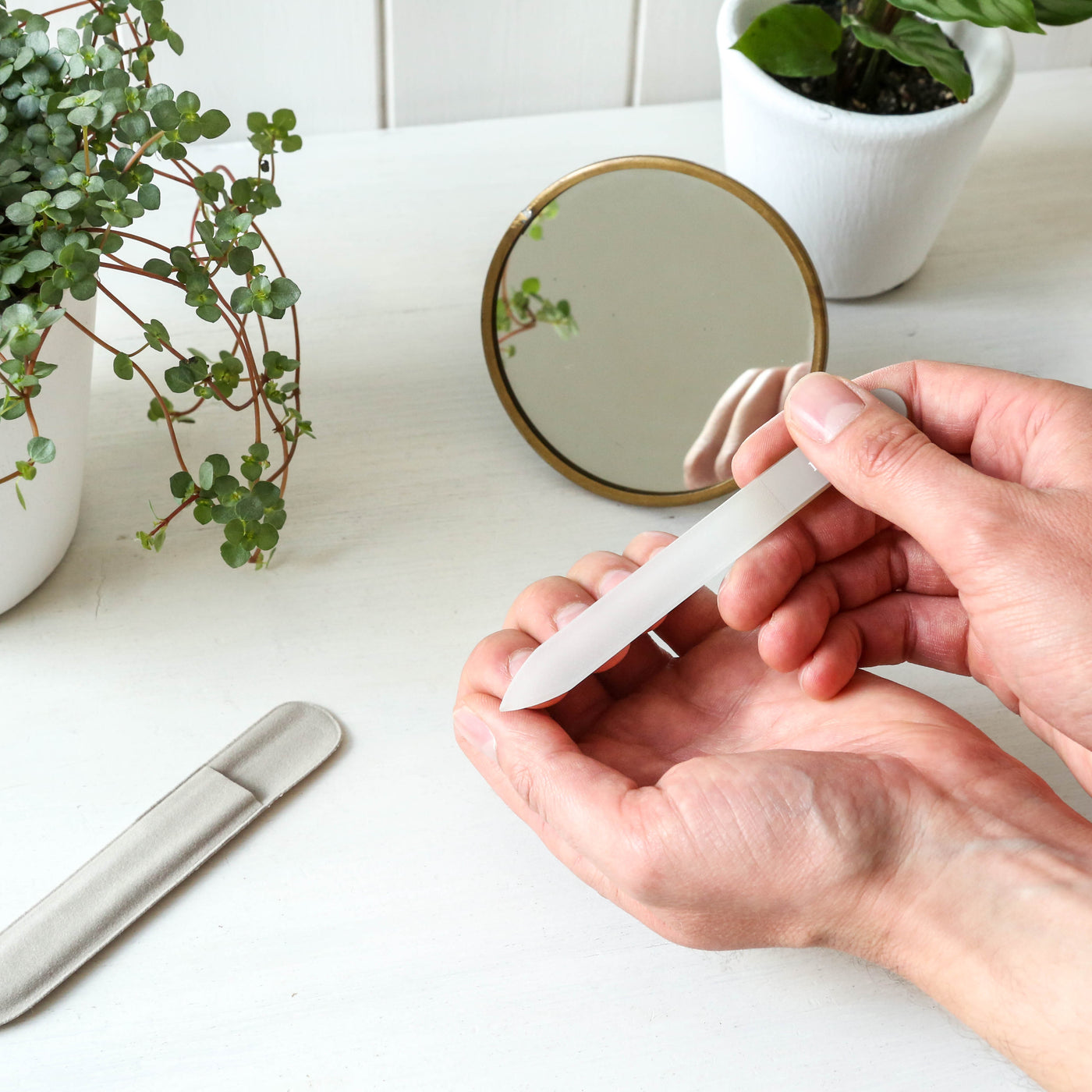 Grey Glass Nail File