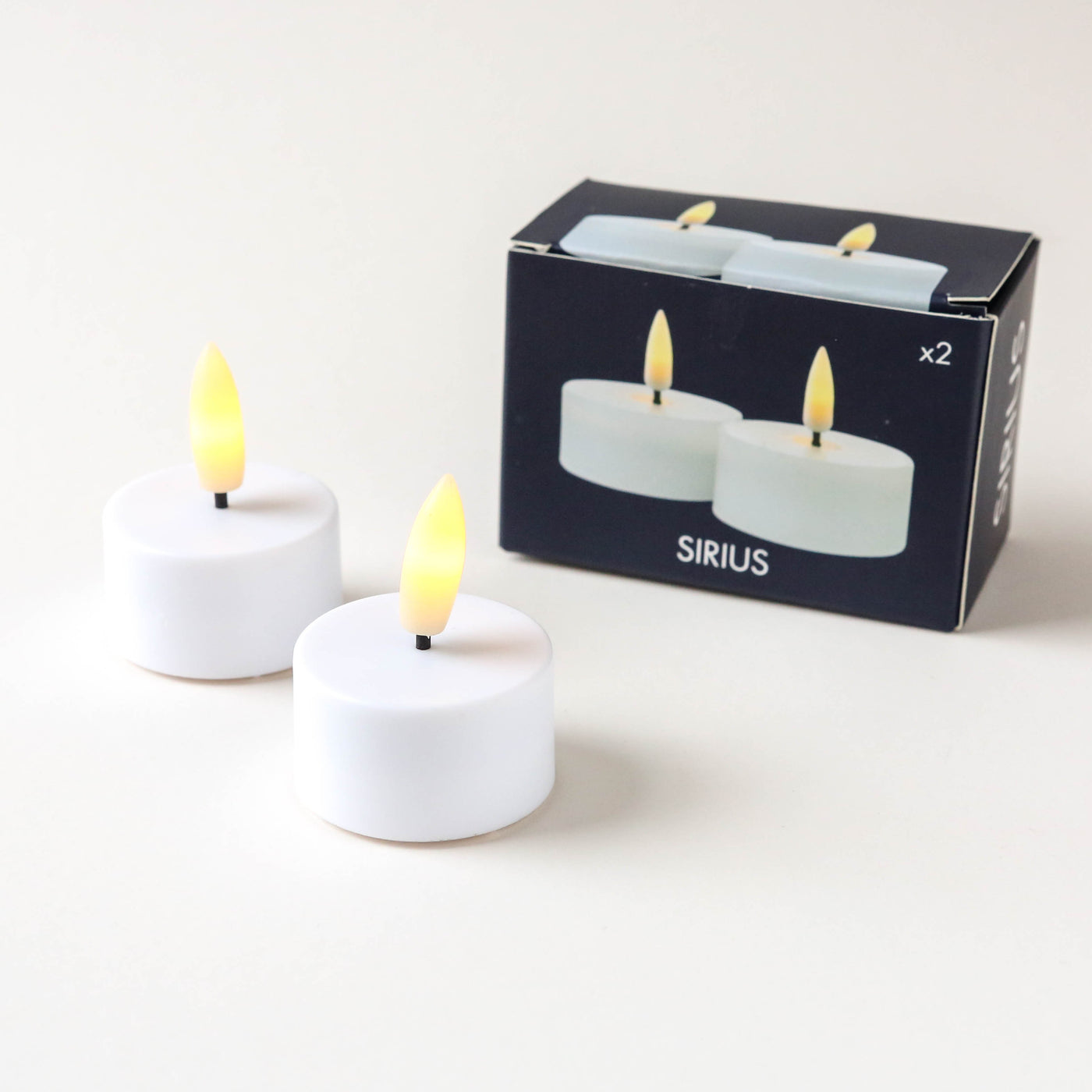 Pack of 2 Battery Tea Lights - Short
