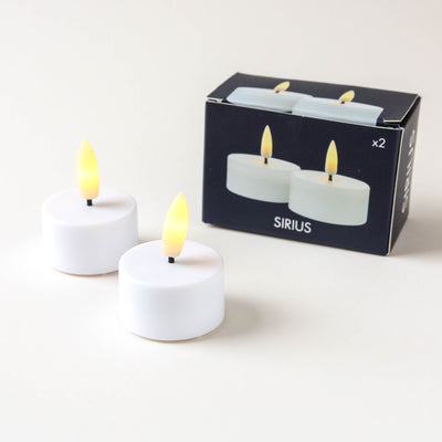 Pack of 2 Battery Tea Lights - Short