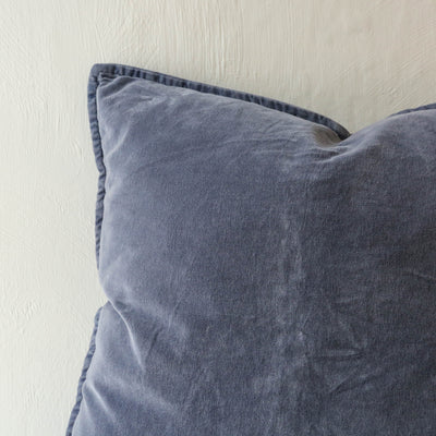 Cotton Velvet Cushion Cover - Purple Ash