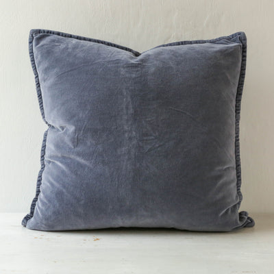 Cotton Velvet Cushion Cover - Purple Ash