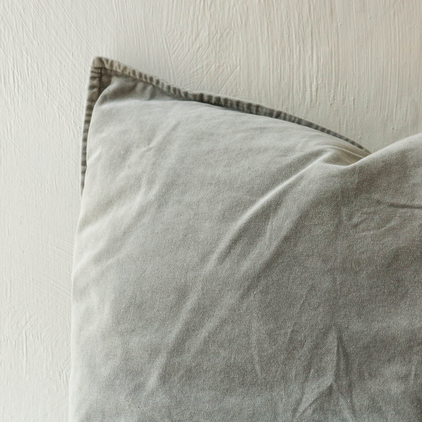 Cotton Velvet Cushion cover - Ash Grey