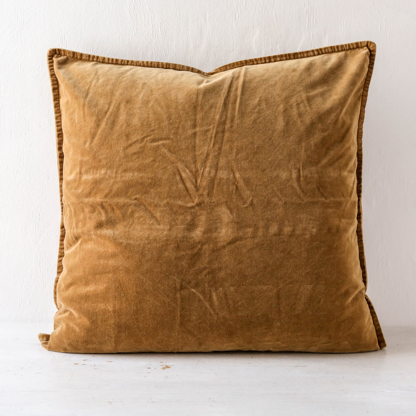 Cotton Velvet Cushion Cover - Clay