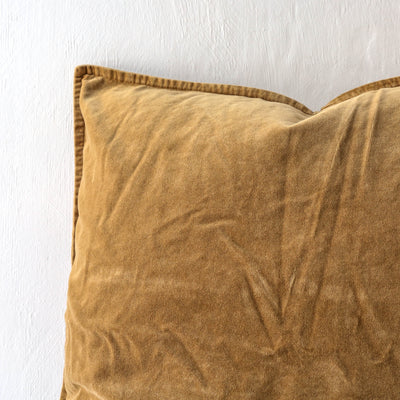 Cotton Velvet Cushion Cover - Clay