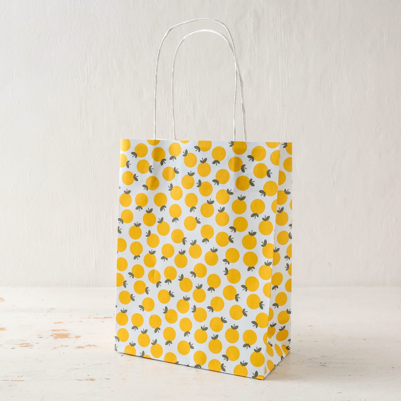 Pack of Five Paper Gift Bags - Oranges