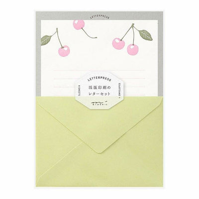 Midori Letter Set - Fruit Letterpress