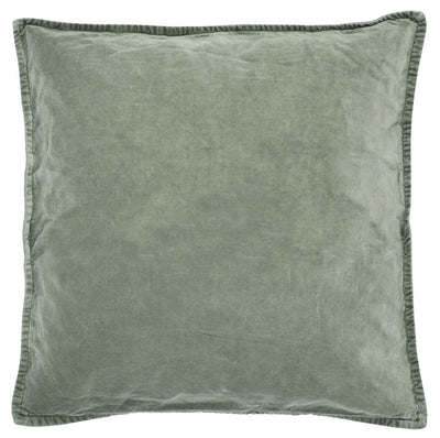 Cotton Velvet Cushion Cover - Olive