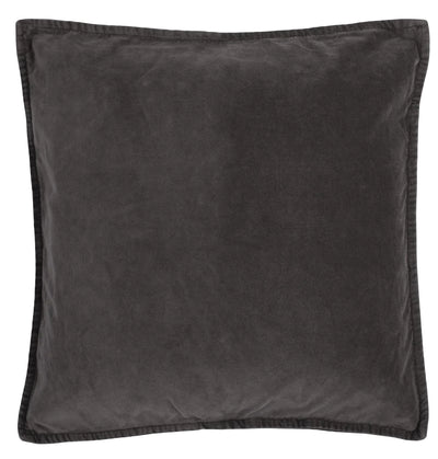 Cotton Velvet Cushion Cover - Anthracite