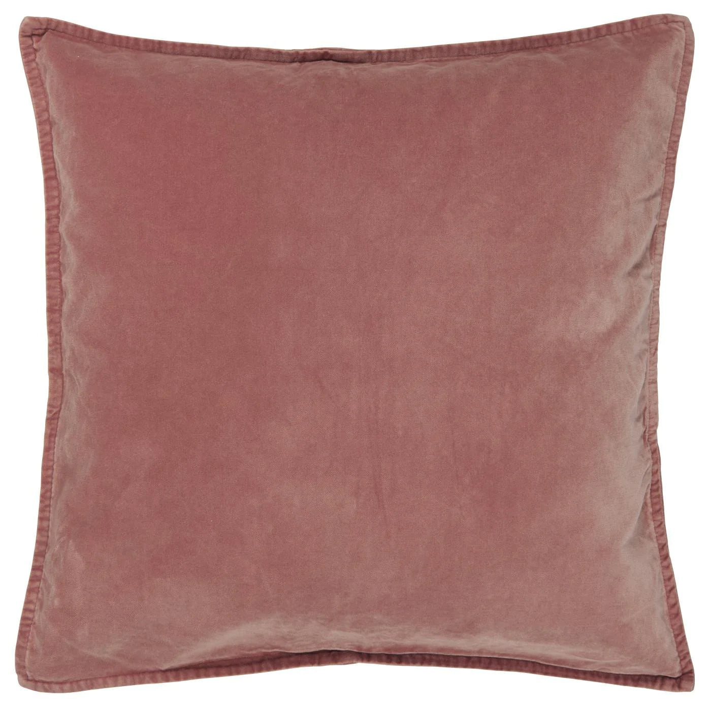 Cotton Velvet Cushion Cover - Faded Rose