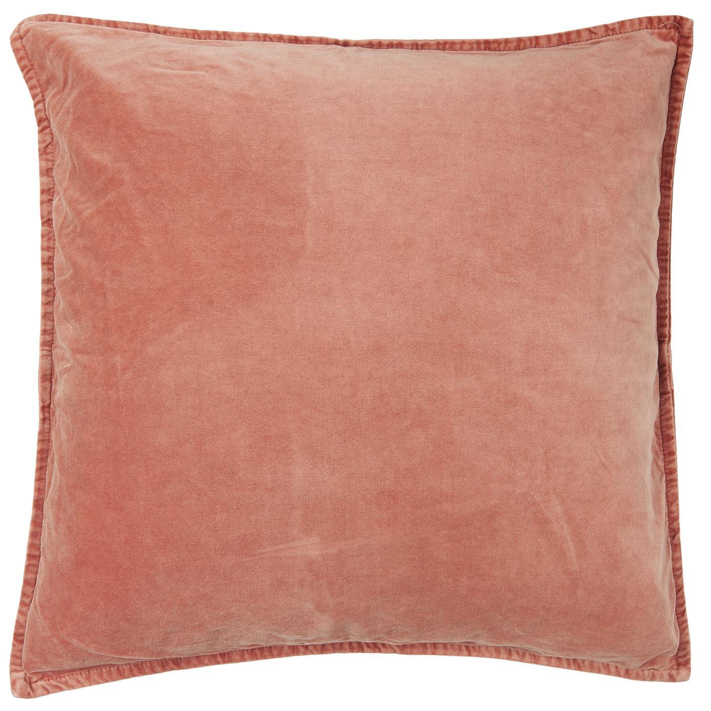 Cotton Velvet Cushion Cover - Desert Rose