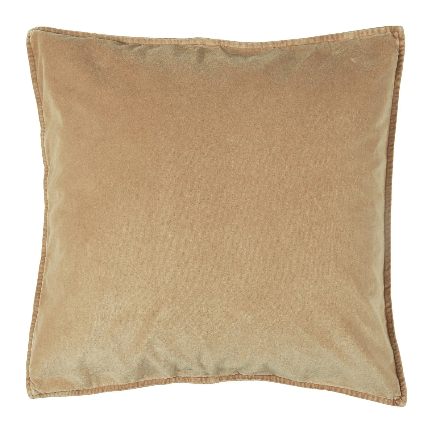 Cotton Velvet Cushion Cover - Cafe Creme