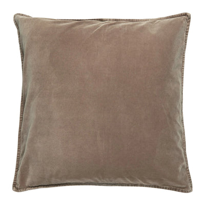 Cotton Velvet Cushion Cover - Burned Rose