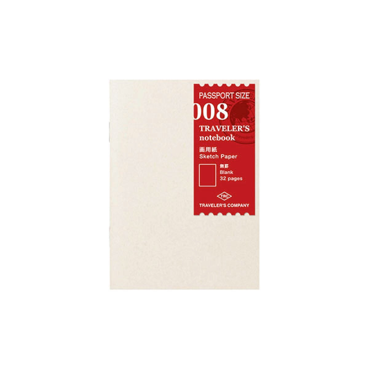 008 Sketch Paper Notebook - Passport TRAVELER'S Notebook Insert