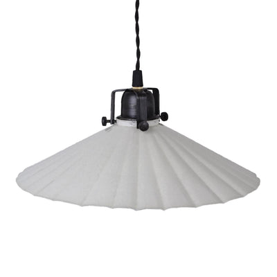 Fluted Pendant Lamp 'Anita' - Antique White