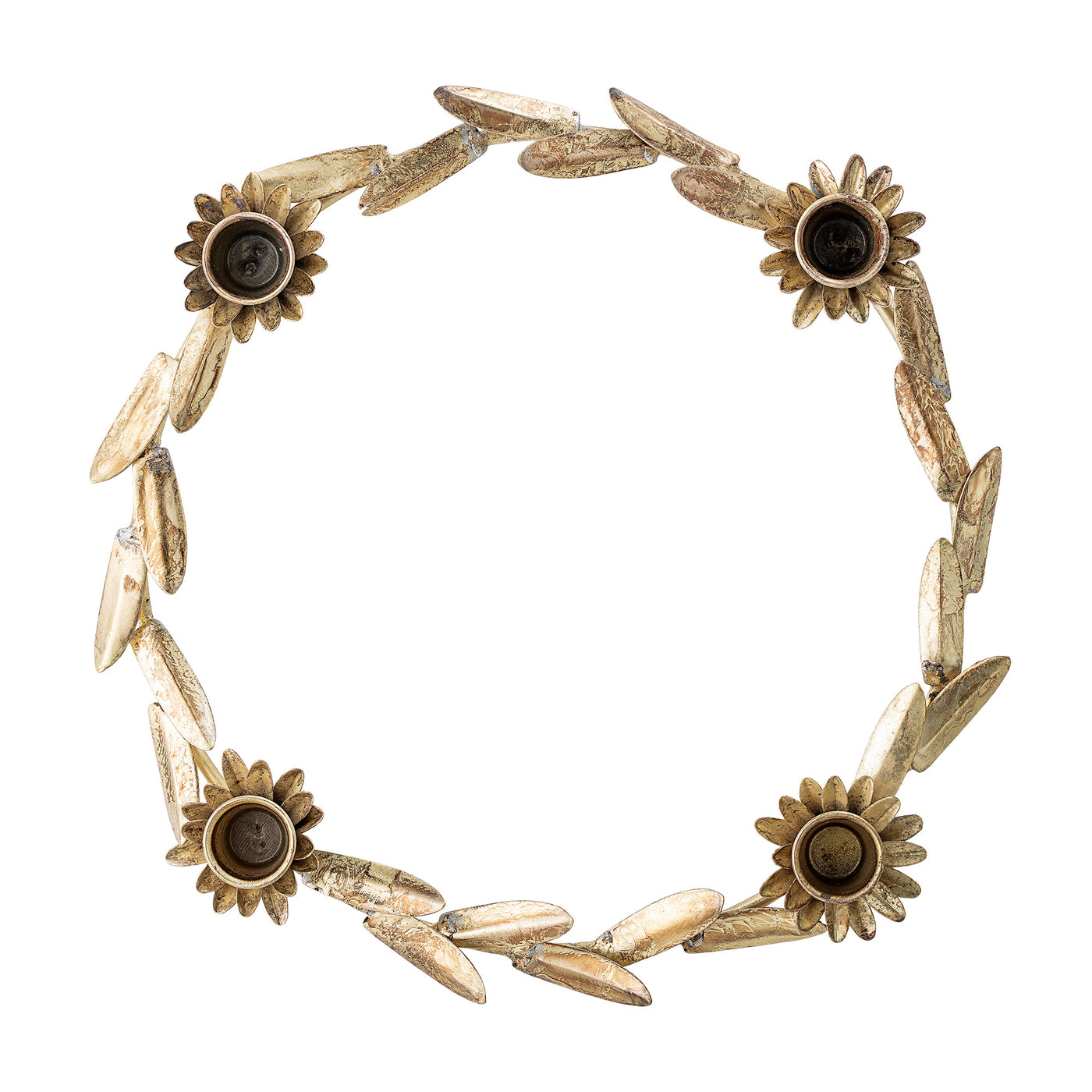 Leonette Candle Holder - Brass