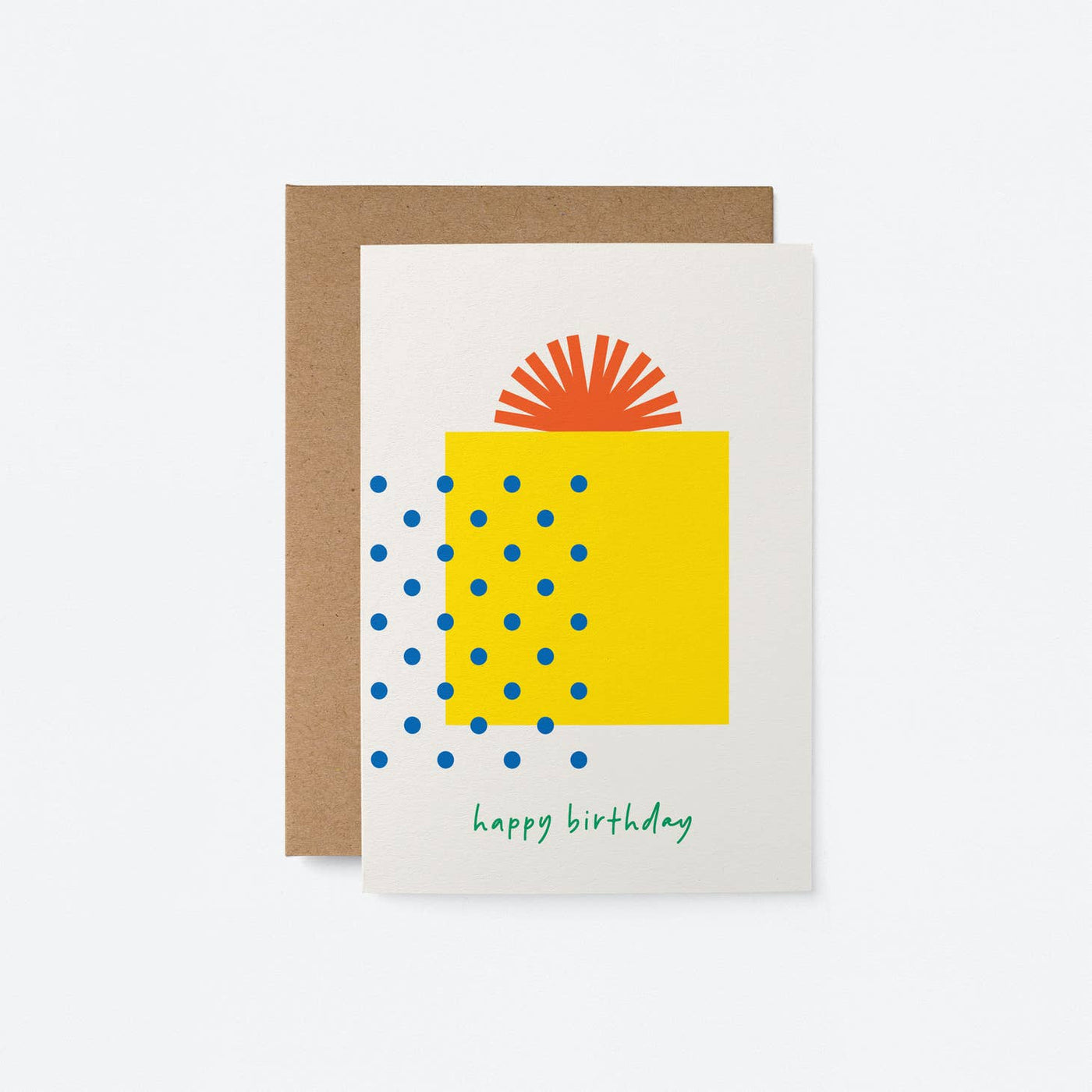 Graphic Birthday Present Greetings Card