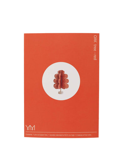 Oak Tree Decoration - Red