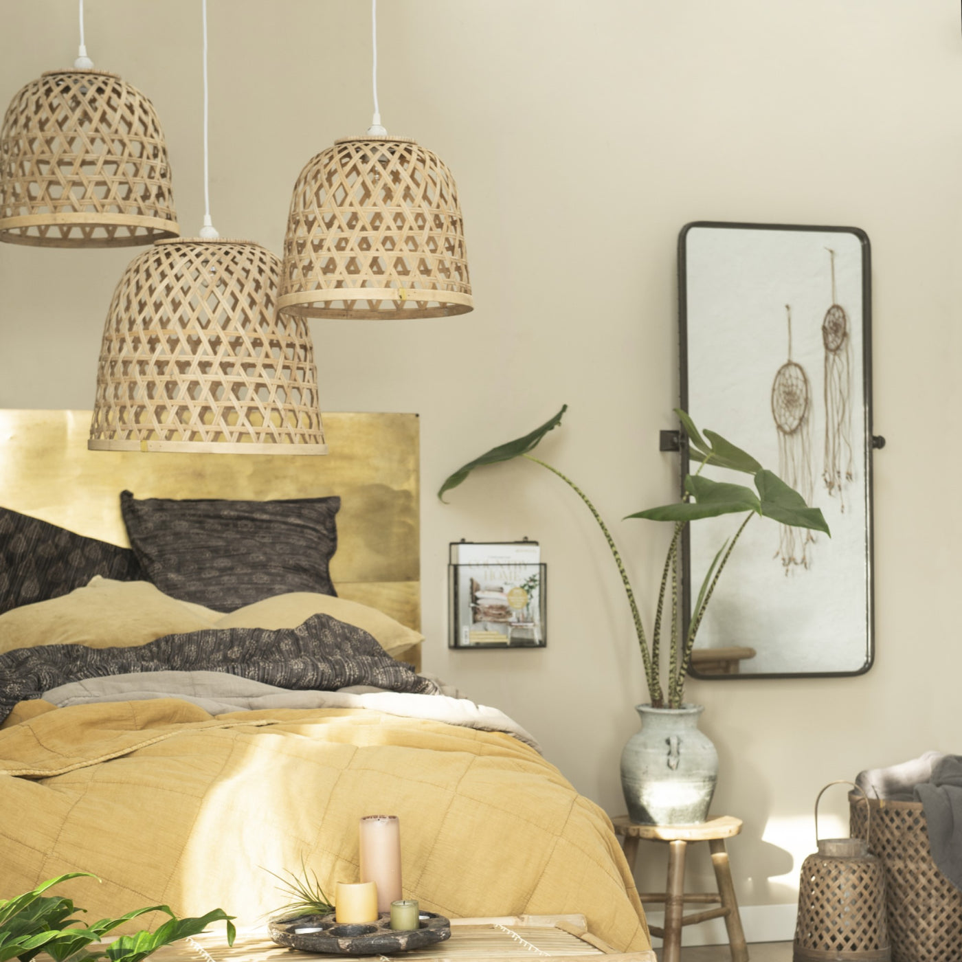Bamboo Woven Lampshade - Large