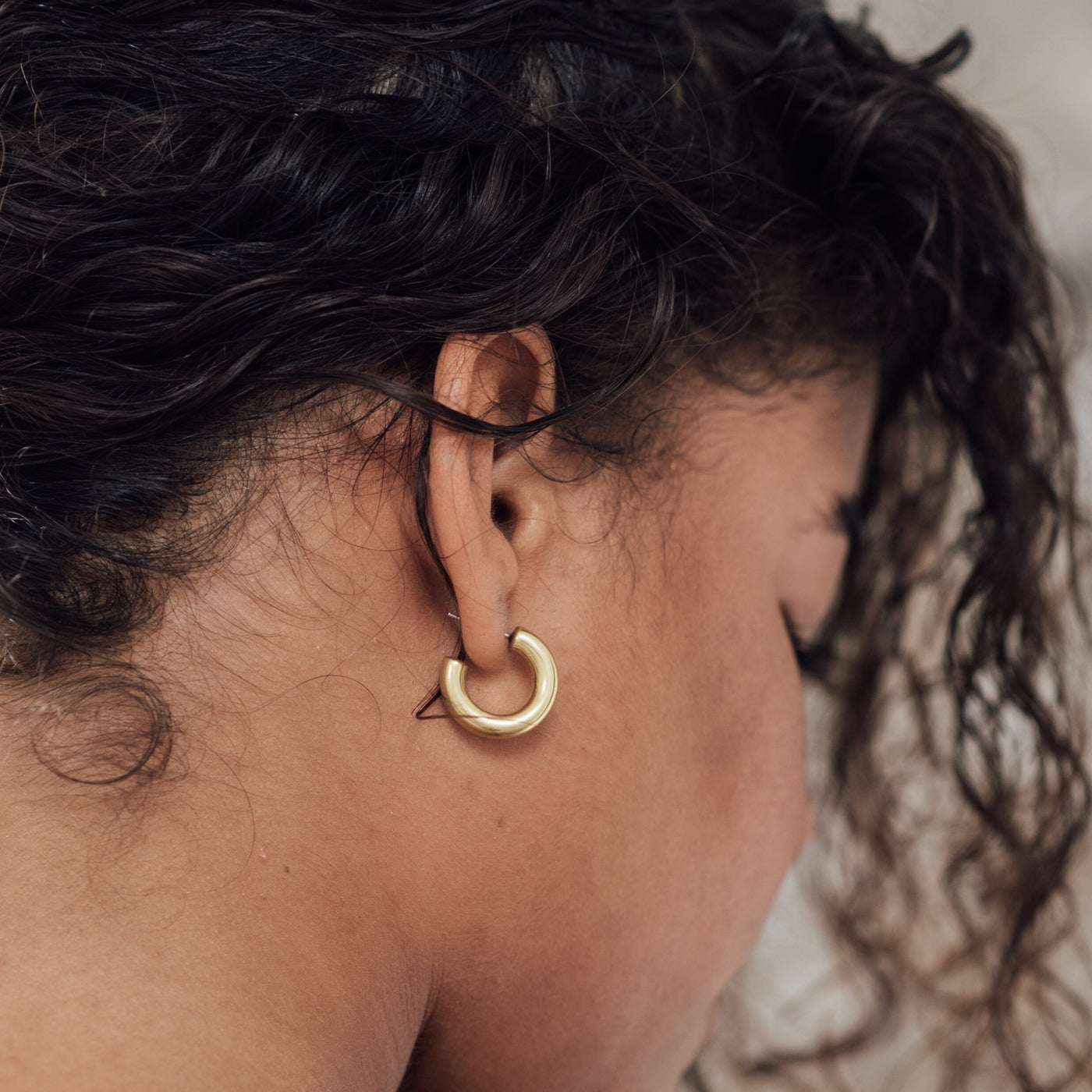 'Chloe' Chunky Hoop Earrings