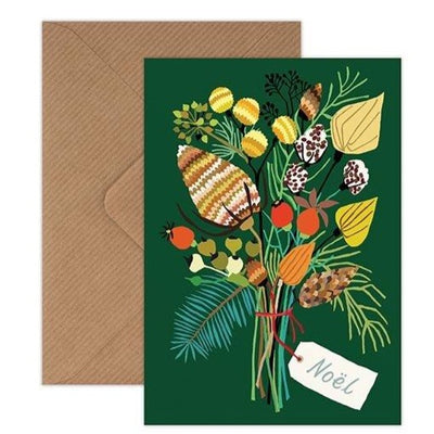 Noel Greetings Christmas Card by Brie Harrison