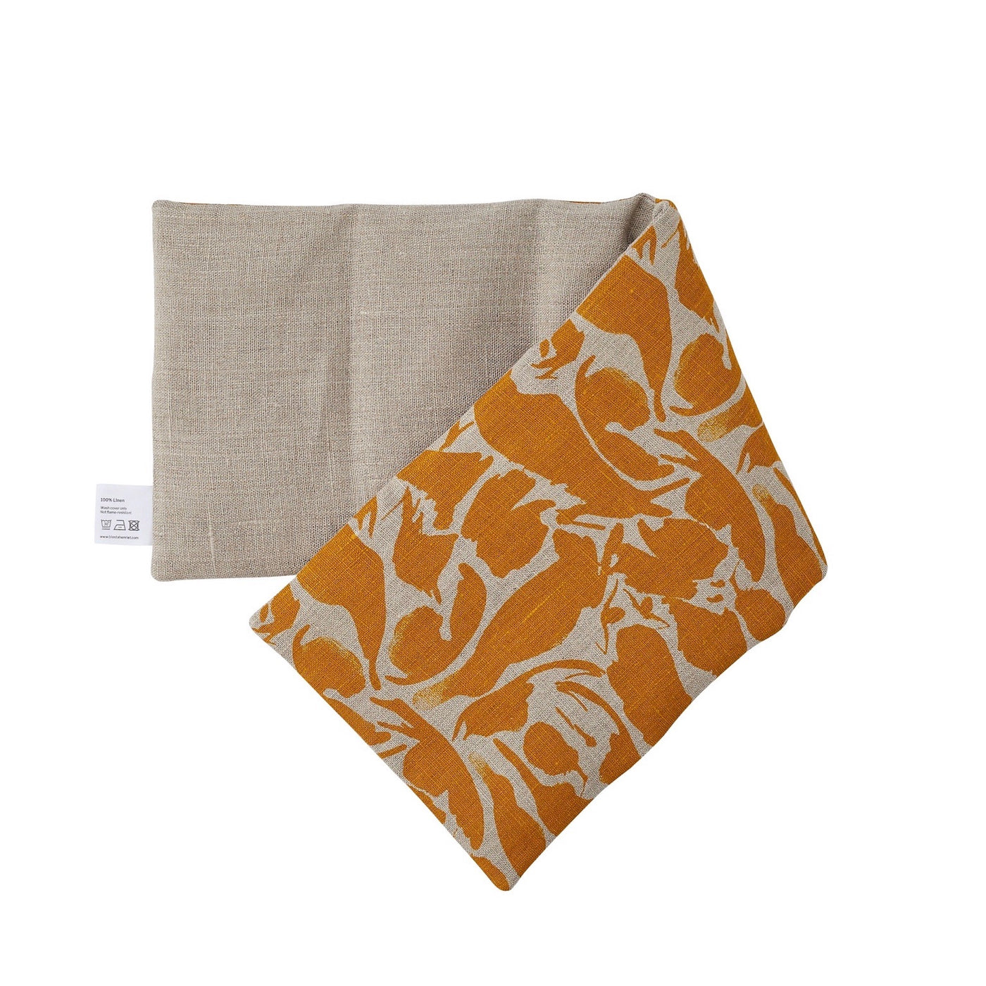 Linen Hot and Cold Wheat Bag - Mustard