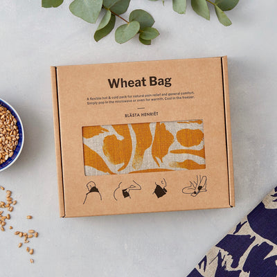 Linen Hot and Cold Wheat Bag - Mustard